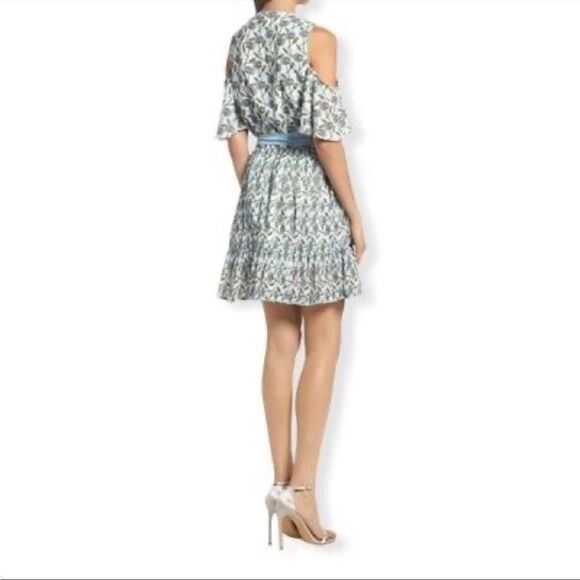 NWT foxiedox Lexie cold shoulder wrap dress in multi medium - Picture 10 of 10